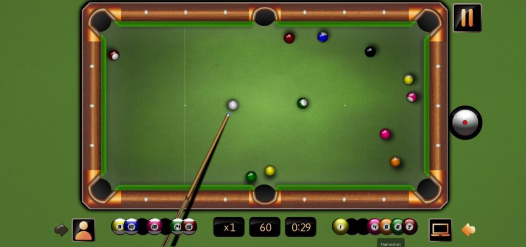 Бильярд: Кидай и забивай